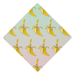 Pattern of Bananas Gay Pride Symbolism Graduation Cap Topper