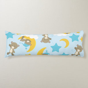 Pattern Of Bears, Cute Bears, Teddy Bears, Stars Body Pillow