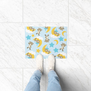 Pattern Of Bears, Cute Bears, Teddy Bears, Stars Doormat