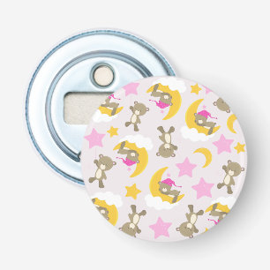 Pattern Of Bears, Teddy Bears, Cute Bears, Stars Bottle Opener