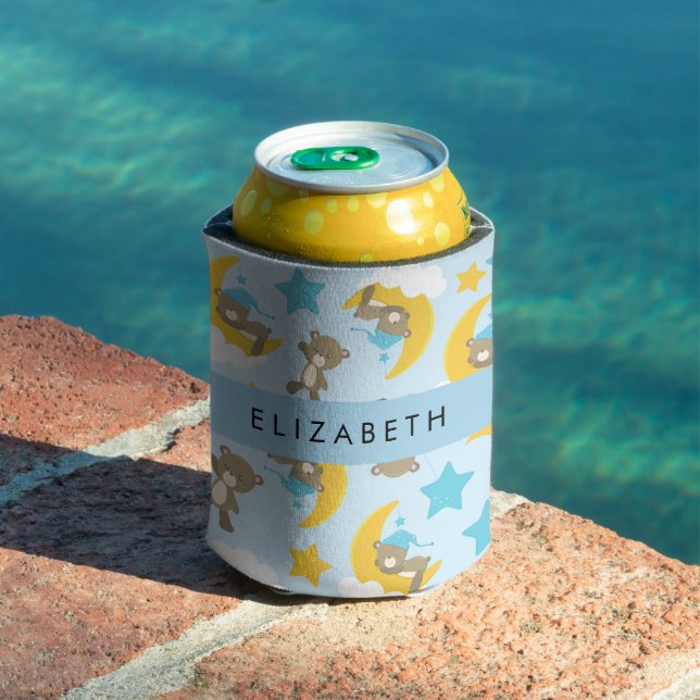 Pattern Of Bears, Teddy Bears, Stars, Your Name Can Cooler (In Situ Pool)