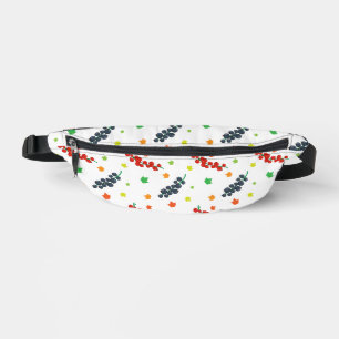 Pattern Of Berries, Redberry, Blueberry, Fruit Fanny Pack