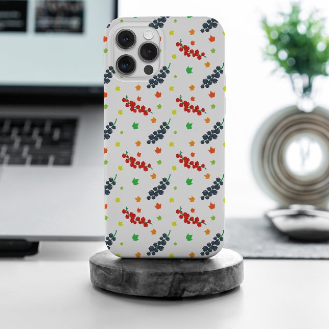 Pattern Of Berries, Redberry, Blueberry, Fruit iPhone Case (Creator Uploaded)