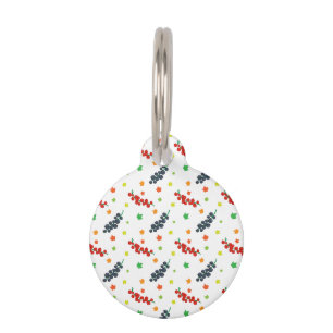 Pattern Of Berries, Redberry, Blueberry, Fruit Pet Tag