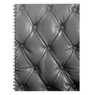 pattern of black genuine leather texture using as notebook