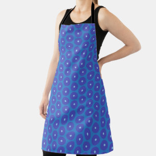 Pattern of Blue Discs on an Apron
