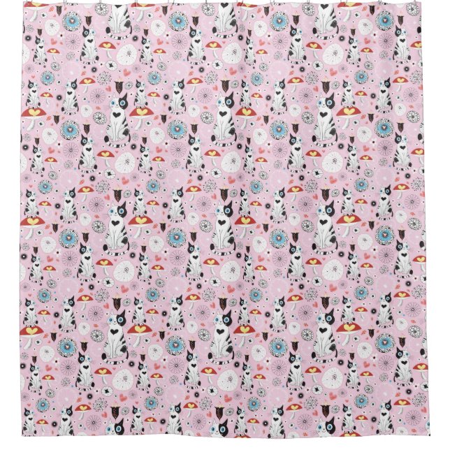 pattern of cats and flowers (Front)