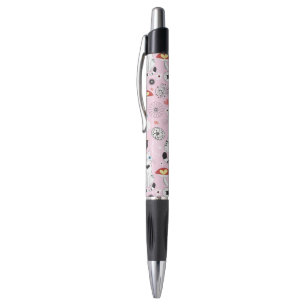 pattern of cats and flowers pen