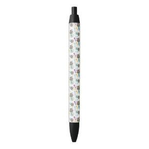 Pattern Of Cats, Cute Cats, Kittens, Fish Black Ink Pen