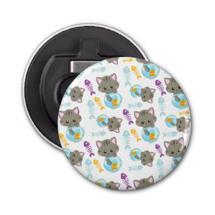 Pattern Of Cats, Cute Cats, Kittens, Fish Bottle Opener
