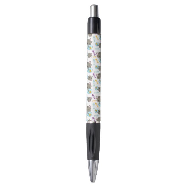 Pattern Of Cats, Cute Cats, Kittens, Fish Pen (Front Vertical)