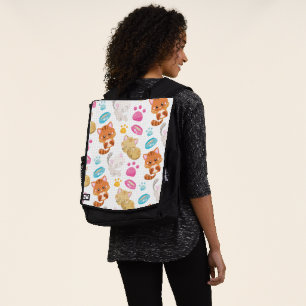 Pattern Of Cats, Cute Cats, Kitty, Kittens, Paws Backpack
