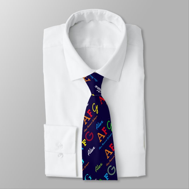 pattern of colour names tie (Tied)