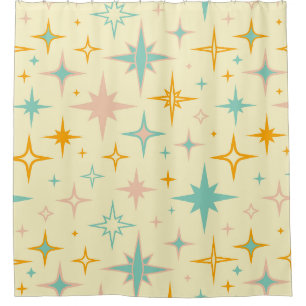 Pattern of colourful retro stars