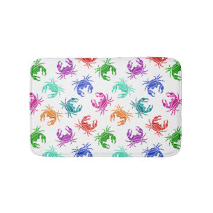 Pattern Of Crabs Bath Mat