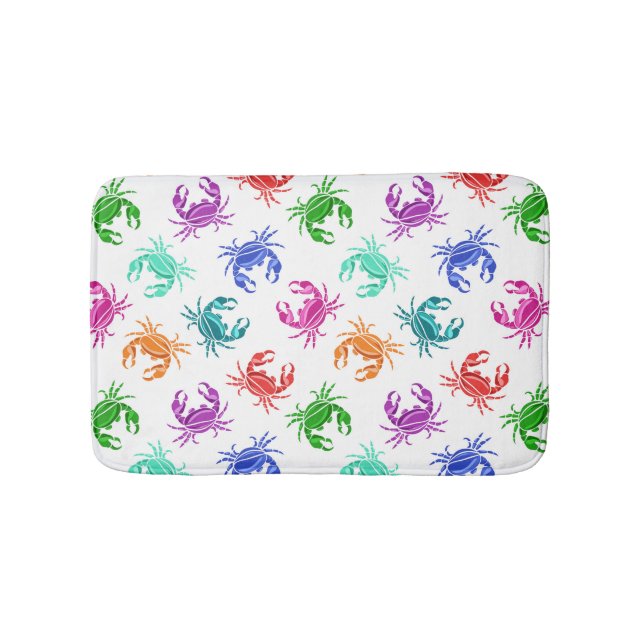 Pattern Of Crabs Bath Mat (Front)