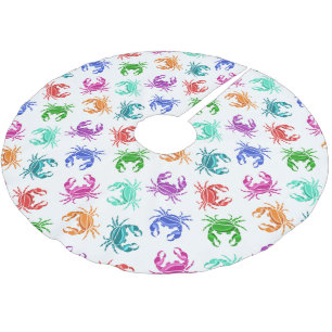 Pattern Of Crabs Brushed Polyester Tree Skirt