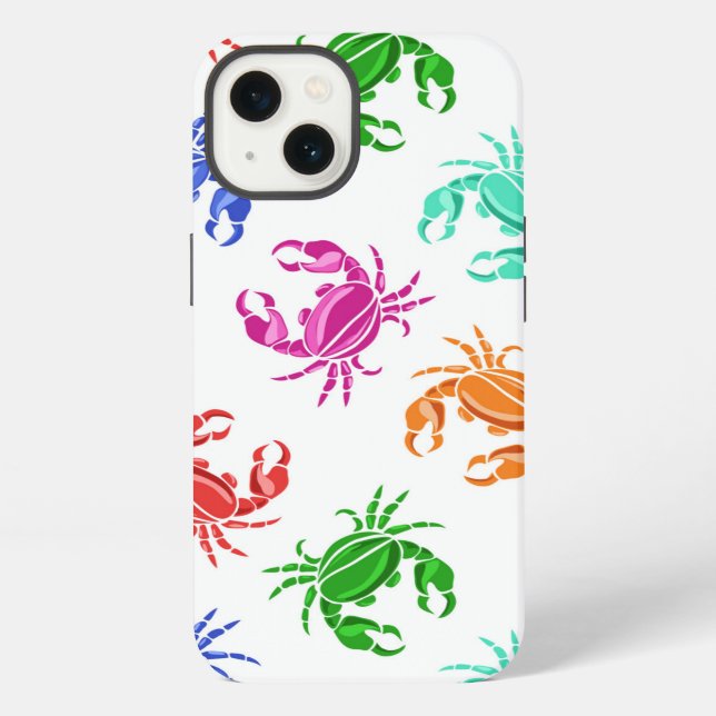 Pattern Of Crabs iPhone Case (Back)