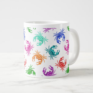 Pattern Of Crabs Large Coffee Mug