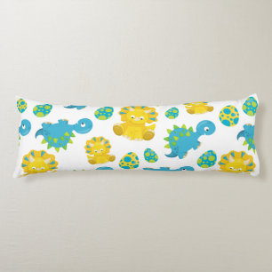 Pattern Of Dinosaurs, Cute Dinosaurs, Baby Dino Body Pillow