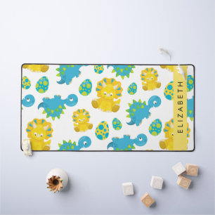 Pattern Of Dinosaurs, Cute Dinosaurs, Your Name Desk Mat