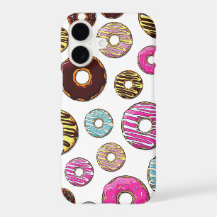 Pattern Of Doughnuts, Colourful Doughnuts, Sprinkl