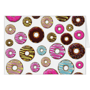 Pattern Of Doughnuts, Colourful Doughnuts, Sprinkl