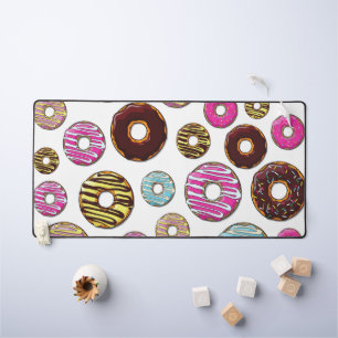 Pattern Of Doughnuts, Colourful Doughnuts, Sprinkl Desk Mat