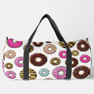 Pattern Of Doughnuts, Colourful Doughnuts, Sprinkl Duffle Bag