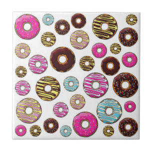 Pattern Of Doughnuts, Colourful Doughnuts, Sprinkl Tile