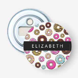 Pattern Of Doughnuts, Colourful Doughnuts, Your Na Bottle Opener