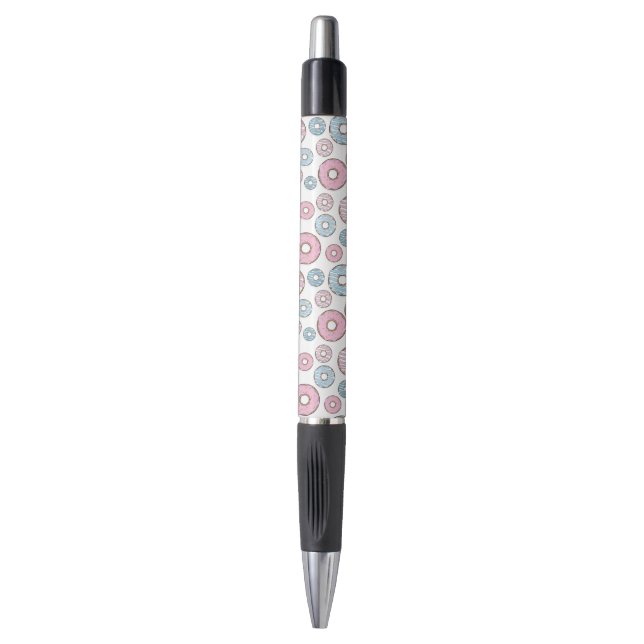 Pattern Of Doughnuts, Pink Doughnuts, Blue Doughnu Pen (Front Vertical)