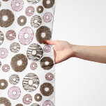 Pattern Of Doughnuts, Pink Doughnuts, Brown Doughn Scarf<br><div class="desc">Cute,  fun and adorable pattern with pink and brown doughnuts. Modern and trendy gift,  perfect for the doughnut lover in your life.</div>