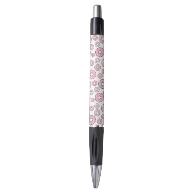 Pattern Of Doughnuts, Pink Doughnuts, Sprinkles Pen (Front Vertical)