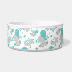 Pattern Of Elephants, Cute Elephants - Blue Grey