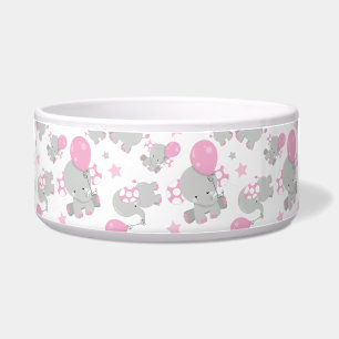 Pattern Of Elephants, Cute Elephants - Pink Grey