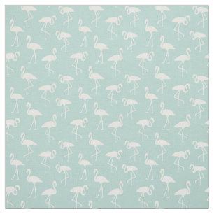 Pattern Of Flamingos, Flamingo Pattern, Blue Fabric