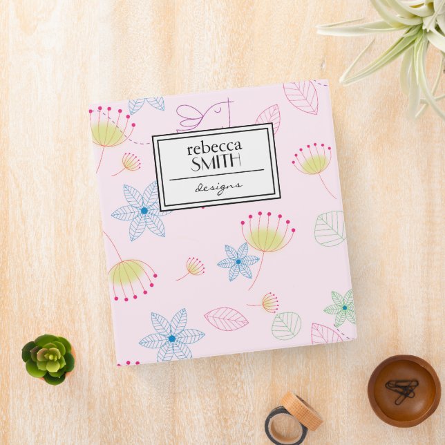Pattern Of Flowers, Floral Pattern, Leaf, Leaves Binder (In Situ)