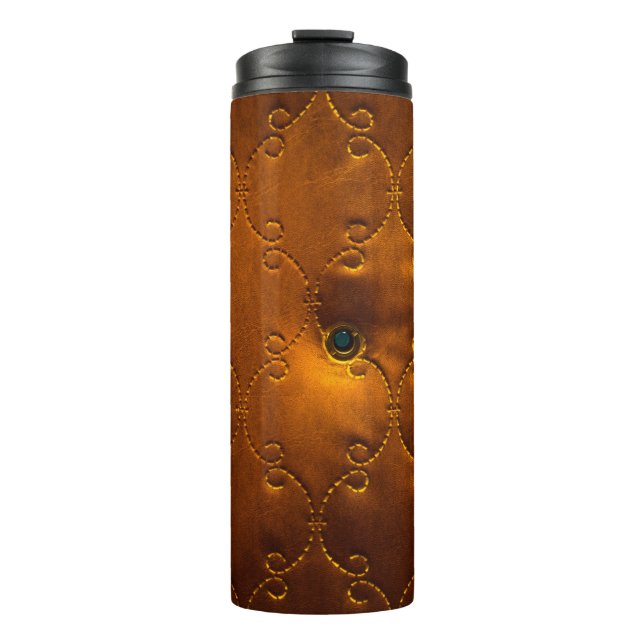 Pattern of genuine leather door upholsterydoor, go thermal tumbler (Front)