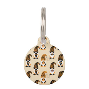 Pattern Of Gnomes, Halloween Gnomes Trick Or Treat Pet Tag