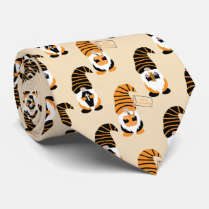 Pattern Of Gnomes, Halloween Gnomes Trick Or Treat Tie