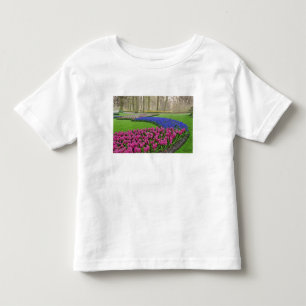 Pattern of Grape Hyacinth, tulips, and 2 Toddler T-shirt