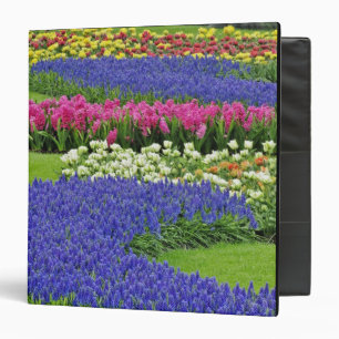 Pattern of Grape Hyacinth, tulips, and 3 Binder