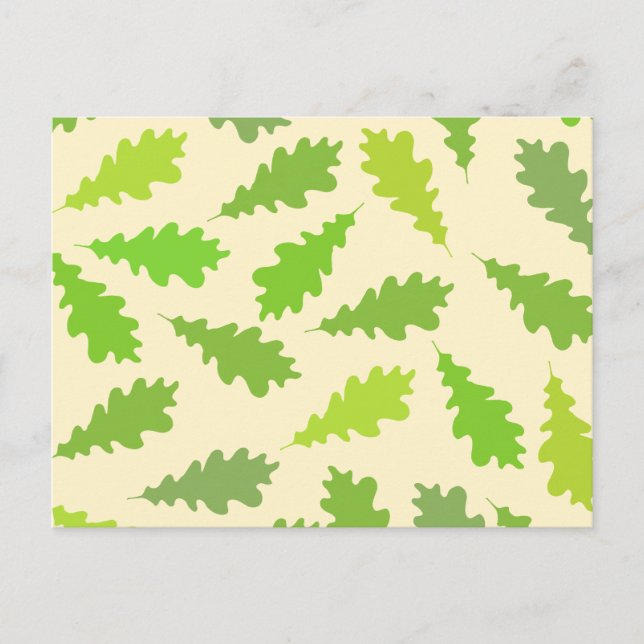 Pattern of Green Leaves. Postcard (Front)