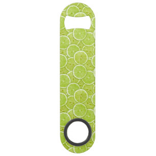 Pattern Of Green Lime Slices Bar Key