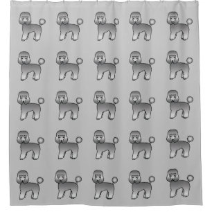Pattern Of Grey Toy Poodle Dogs