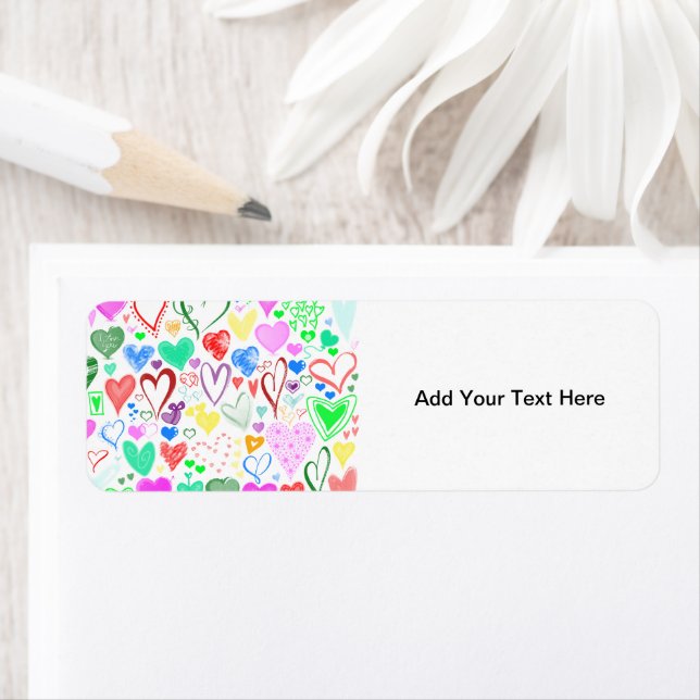 Pattern Of Hearts, Colourful Hearts, Hearts Patter (Insitu)