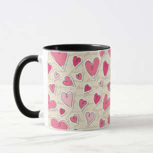 Pattern of Hearts Mug