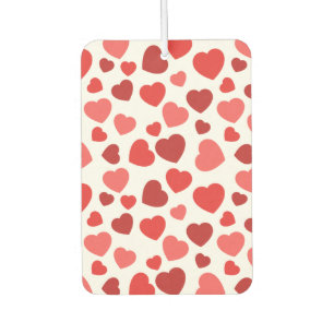 Pattern Of Hearts, Red Hearts, Hearts Pattern Air Freshener