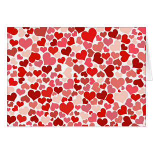 Pattern Of Hearts, Red Hearts, Love